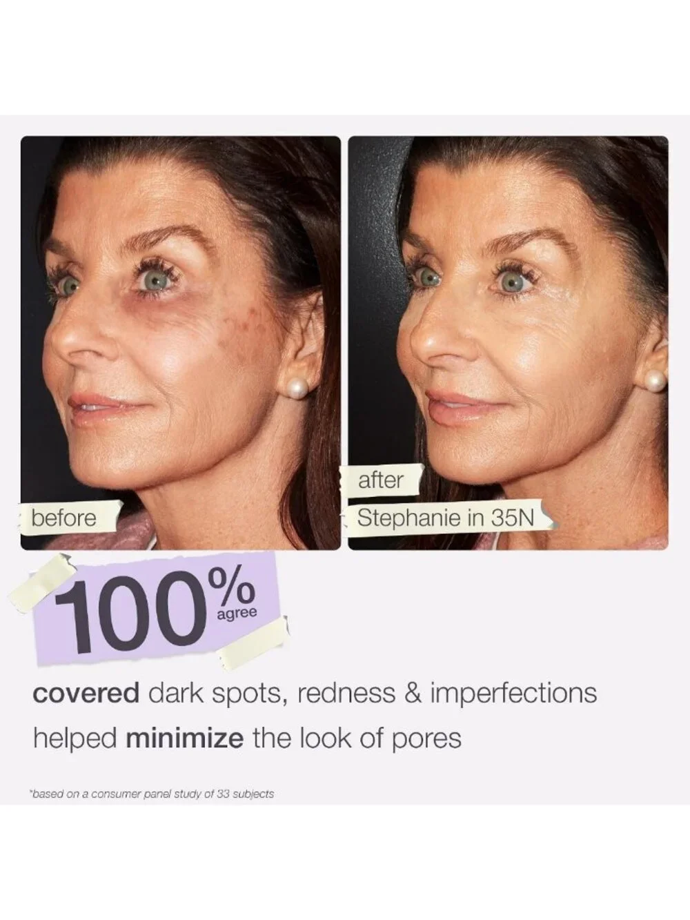 Full-Coverage Waterproof Foundation - 12HR Hydrating, Smoothing, Matte Finish